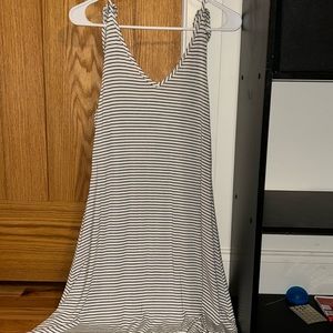 black and white dress